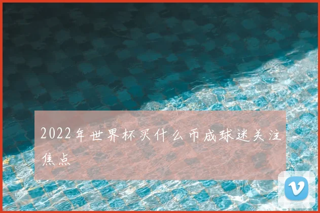2022年世界杯买什么币成球迷关注焦点