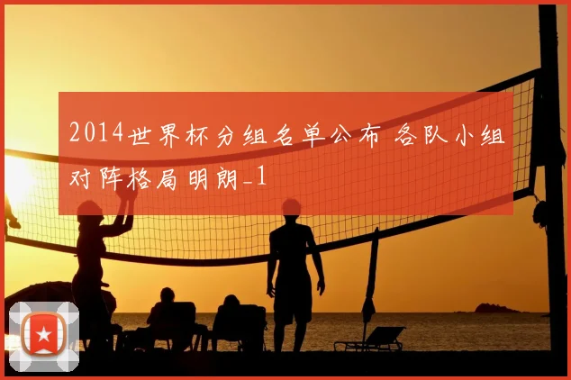 2014世界杯分组名单公布 各队小组对阵格局明朗_1